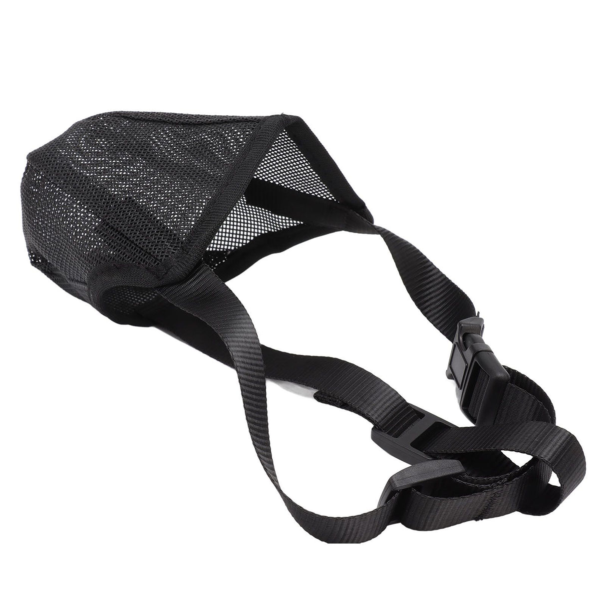 Dog Muzzle Soft Mesh Poisoned Bait Protection Pet Mouth Cover with Adjustable Straps for Small Medium Large Dogs 16.5x19cm / 6.5x7.5in
