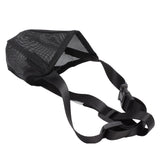 Dog Muzzle Soft Mesh Poisoned Bait Protection Pet Mouth Cover with Adjustable Straps for Small Medium Large Dogs 16.5x19cm / 6.5x7.5in