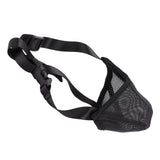Dog Muzzle Soft Mesh Poisoned Bait Protection Pet Mouth Cover with Adjustable Straps for Small Medium Large Dogs 16.5x19cm / 6.5x7.5in