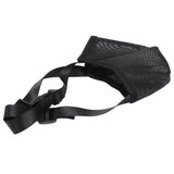 Dog Muzzle Soft Mesh Poisoned Bait Protection Pet Mouth Cover with Adjustable Straps for Small Medium Large Dogs 16.5x19cm / 6.5x7.5in - Close-Up Angle