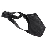 Dog Muzzle Soft Mesh Poisoned Bait Protection Pet Mouth Cover with Adjustable Straps for Small Medium Large Dogs 16.5x19cm / 6.5x7.5in - Low Angle