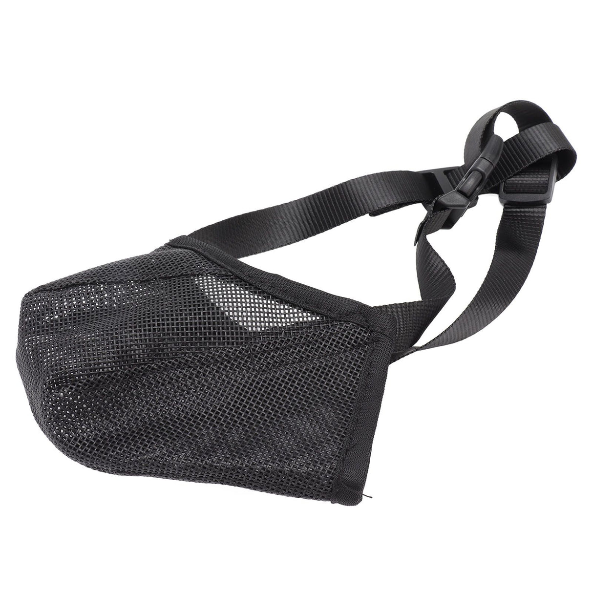 Dog Muzzle Soft Mesh Poisoned Bait Protection Pet Mouth Cover with Adjustable Straps for Small Medium Large Dogs 16.5x19cm / 6.5x7.5in