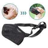 Dog Muzzle Soft Mesh Poisoned Bait Protection Pet Mouth Cover with Adjustable Straps for Small Medium Large Dogs 16.5x19cm / 6.5x7.5in