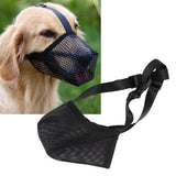 Dog Muzzle Soft Mesh Poisoned Bait Protection Pet Mouth Cover with Adjustable Straps for Small Medium Large Dogs 16.5x19cm / 6.5x7.5in