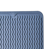 Table Insulating Rubber Mat Anti Slip Waterproof Heat Resistant Dish Drying Placemat for Kitchen Blue - Extra Image