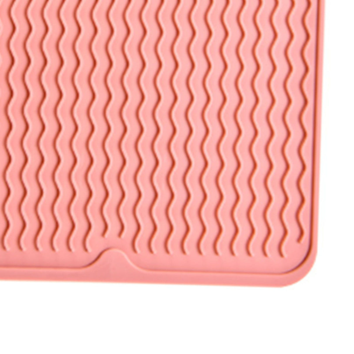 Table Insulating Rubber Mat Anti Slip Waterproof Heat Resistant Dish Drying Placemat for Kitchen Pink
