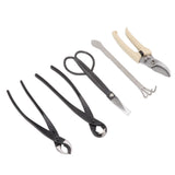 5Pcs Bonsai Tool Set Kit Carbon Steel Bonsai Scissors Rake Branch Cutter Pruning Shears Pliers Garden Tools