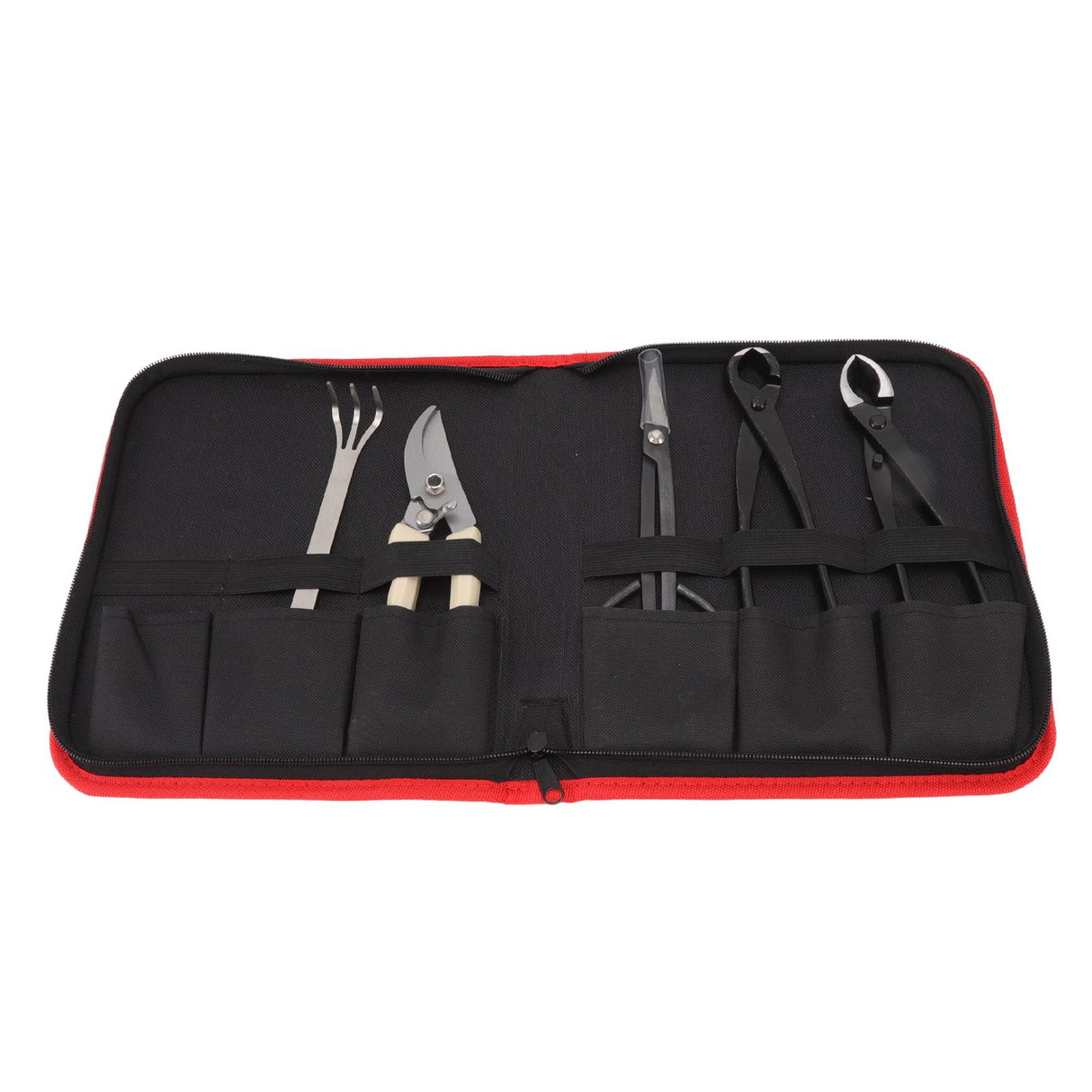 5Pcs Bonsai Tool Set Kit Carbon Steel Bonsai Scissors Rake Branch Cutter Pruning Shears Pliers Garden Tools