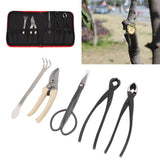 5Pcs Bonsai Tool Set Kit Carbon Steel Bonsai Scissors Rake Branch Cutter Pruning Shears Pliers Garden Tools - Extra Image