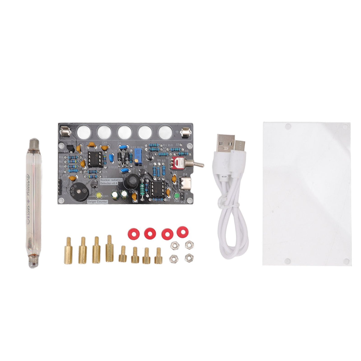 Geiger Counters Kit V0.8 Assembled DIY Tube for Nuclear Radiation Detector Accessories 380V‑550V