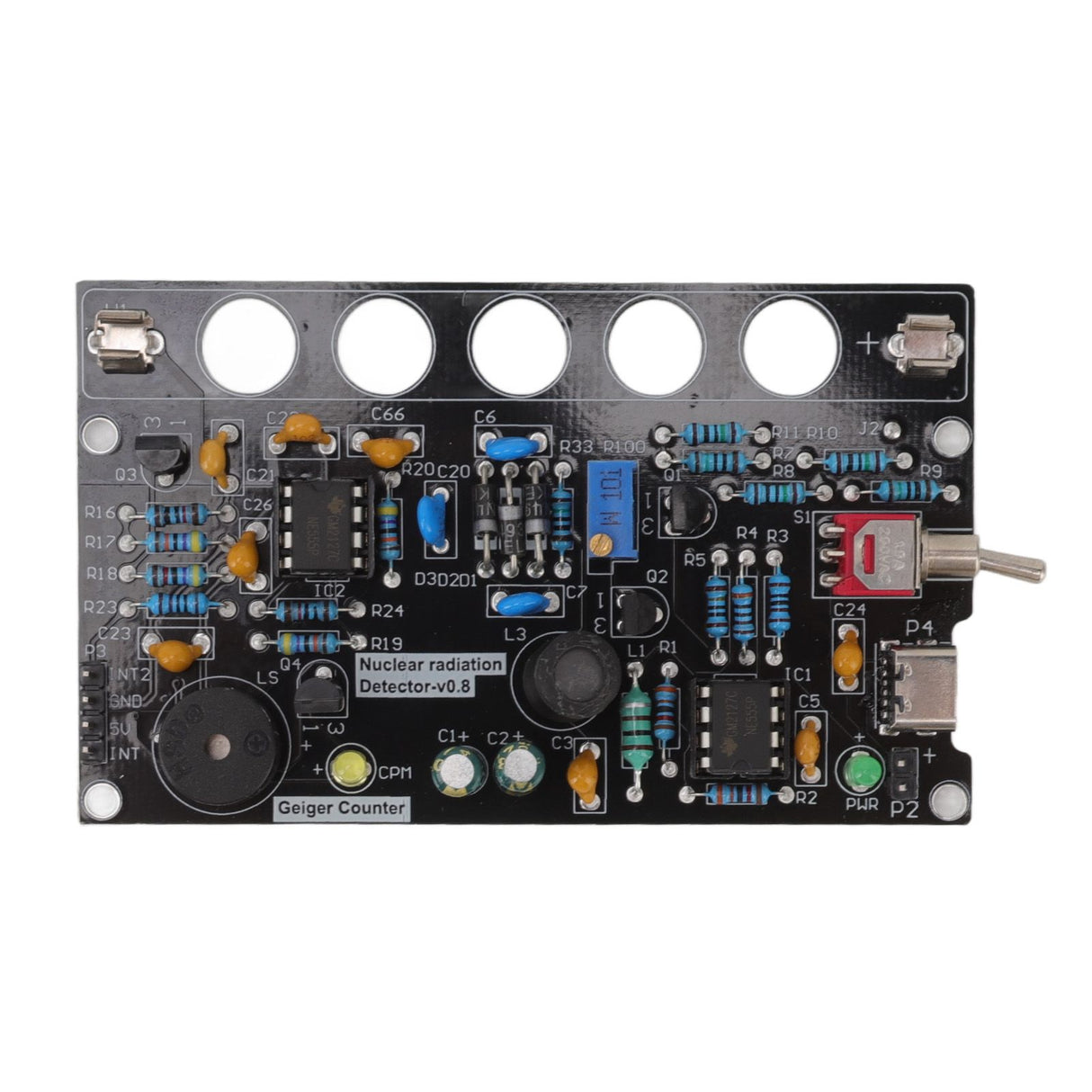 Geiger Counters Kit V0.8 Assembled DIY Tube for Nuclear Radiation Detector Accessories 380V‑550V
