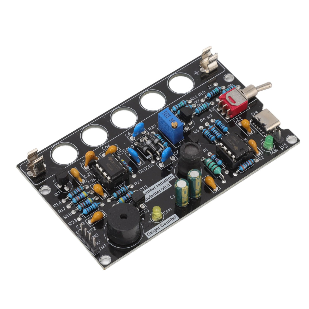 Geiger Counters Kit V0.8 Assembled DIY Tube for Nuclear Radiation Detector Accessories 380V‑550V