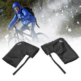 One Pair Bike Handlebar Gloves Waterproof Reflective Bike Handlebar Hand Protector for Winter Cycling