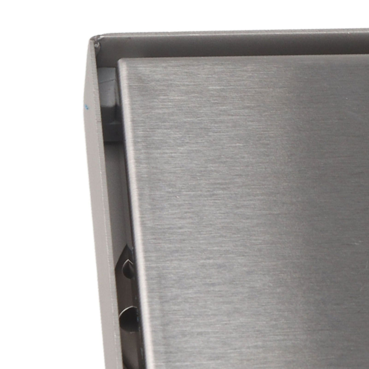 4 Inch Square Invisible Shower Drain Stainless Steel Anti Odor Bathroom Floor Drain 1.3mm Tileable Brushed