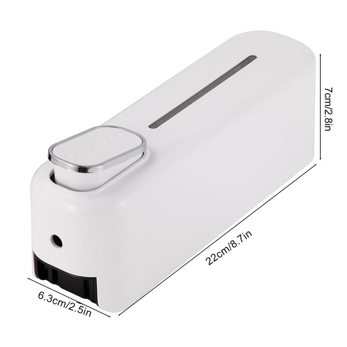 300ml Manual Soap Dispenser Press ABS Wall Mounted Shower Gel Container for Home Hotel White
