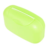 Travel Soap Container Waterproof Portable Bar Soap Case Holder Leakproof Soap Box for Home Hotel Green - Top-Down View