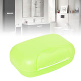 Travel Soap Container Waterproof Portable Bar Soap Case Holder Leakproof Soap Box for Home Hotel Green