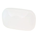 Travel Soap Container Waterproof Portable Bar Soap Case Holder Leakproof Soap Box for Home Hotel Clear Frosted Color - Front View