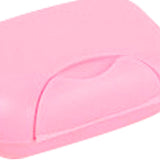 Travel Soap Container Waterproof Portable Bar Soap Case Holder Leakproof Soap Box for Home Hotel Pink
