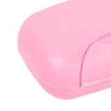 Travel Soap Container Waterproof Portable Bar Soap Case Holder Leakproof Soap Box for Home Hotel Pink - Extra Image