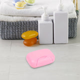 Travel Soap Container Waterproof Portable Bar Soap Case Holder Leakproof Soap Box for Home Hotel Pink