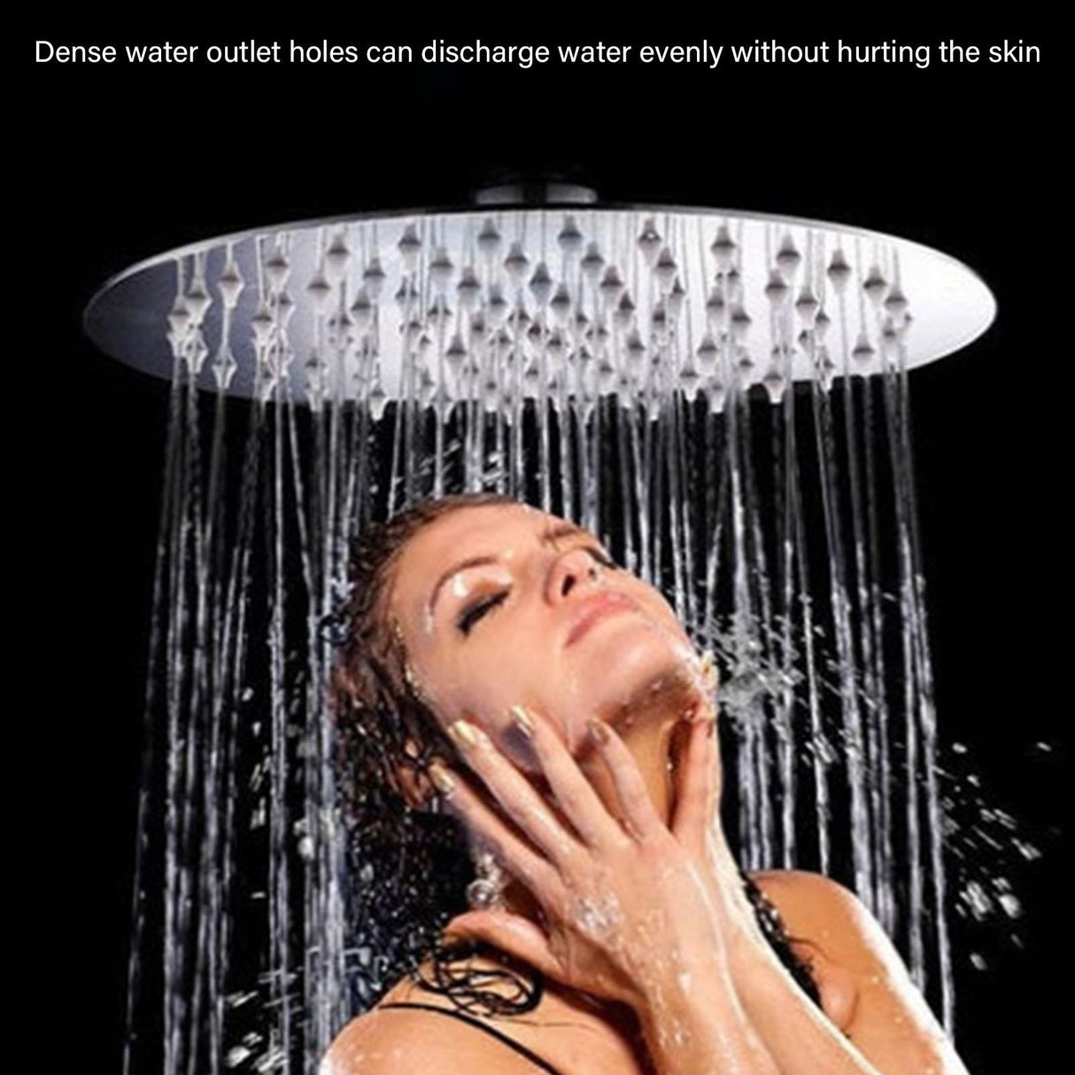 201 Stainless Steel Shower Head 8 Inch High Pressure Rainfall Shower Head for Bathroom Tour