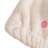 Hair Drying Caps Ultra Absorbent Microfiber Shower Wrap Towels Soft Cute Cartoon Quick Drying Bath Hat for Wet Long Thick Hair Beige Chicken