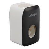 Automatic Toothpaste Dispenser Wall Mounted Adhesive Toothpaste Squeezer Holder for Bathroom Black - Front View
