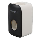 Automatic Toothpaste Dispenser Wall Mounted Adhesive Toothpaste Squeezer Holder for Bathroom Black