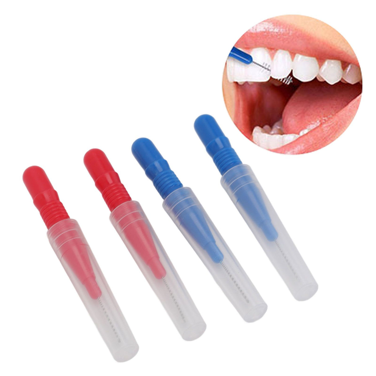 50Pcs Interdental Brush Tooth Floss Tooth Cleaning Tool Toothpick Dental Flossing Brush Oral Dental Hygiene Dental Flosser