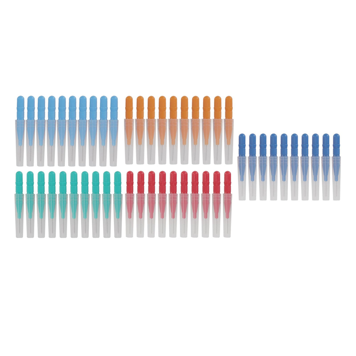 50 Pcs Tooth Interdental Brush for Oral Dental Health Teeth Cleaning Toothpick Cleaners