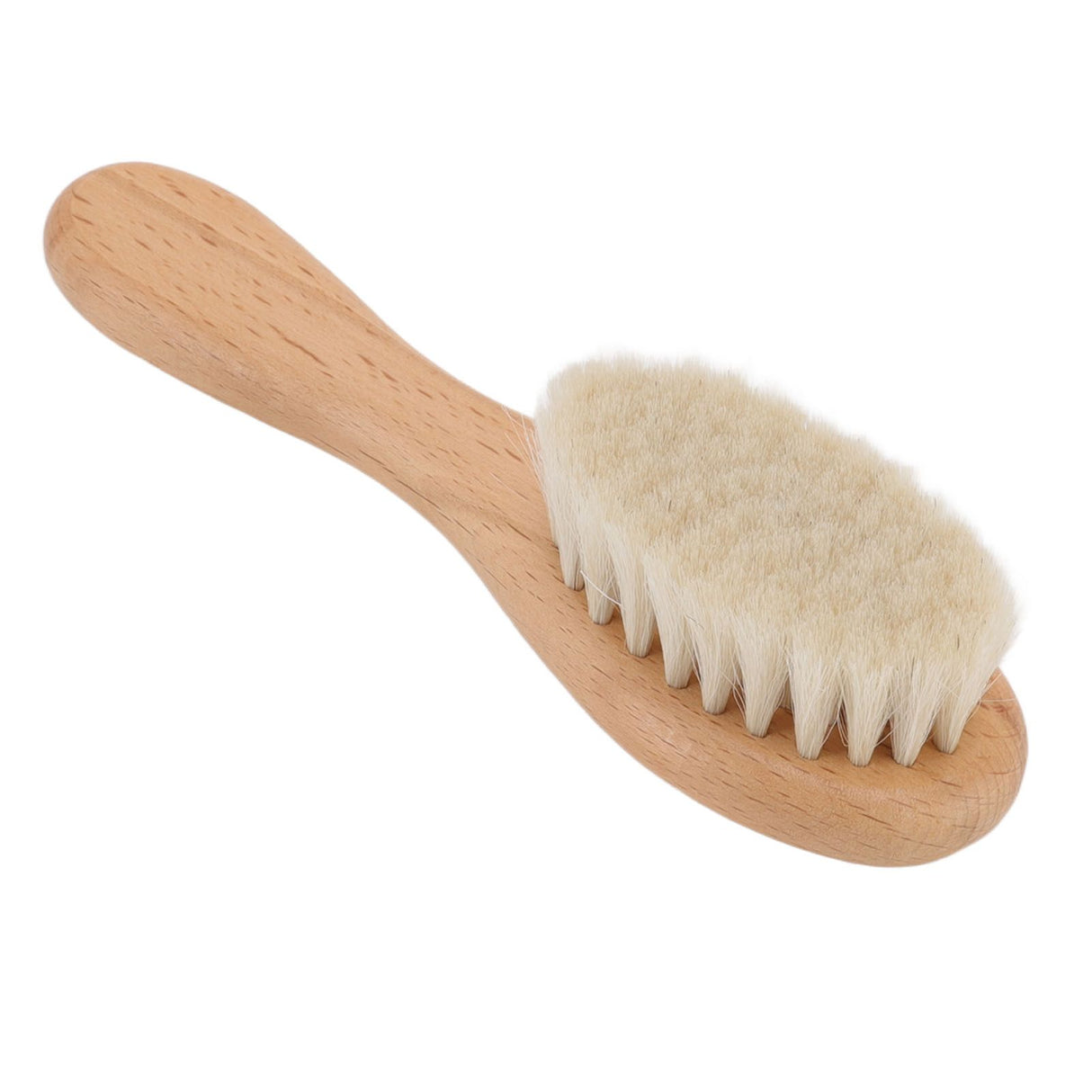 Baby Hair Wool Brush Soft Bristles Styling Beard Brush Baby Bathing Cleaning Nursing Wooden Comb Brush