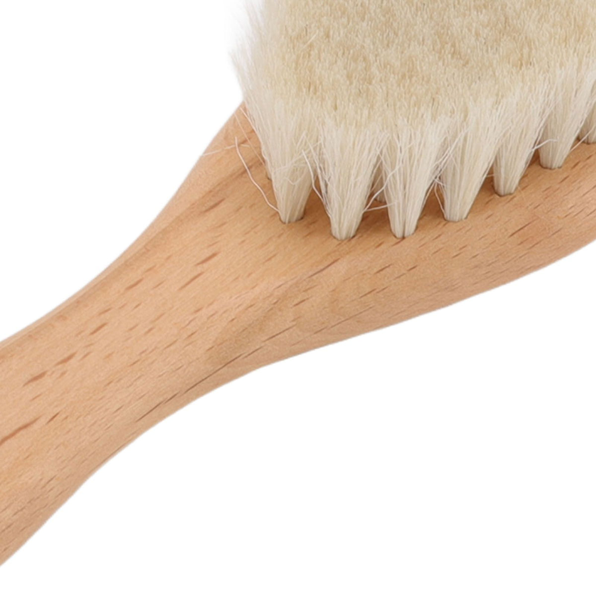 Baby Hair Wool Brush Soft Bristles Styling Beard Brush Baby Bathing Cleaning Nursing Wooden Comb Brush