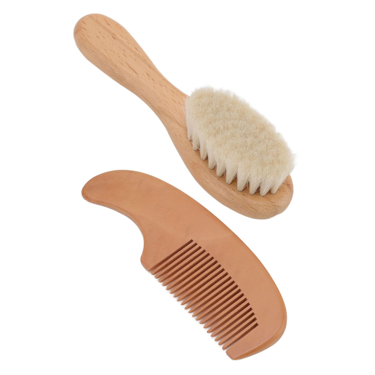 Baby Brush and Comb Set Multifunction Composite Wood and Wool Baby Hair Brush for Men Hair Style Baby Bath