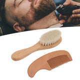 Baby Brush and Comb Set Multifunction Composite Wood and Wool Baby Hair Brush for Men Hair Style Baby Bath