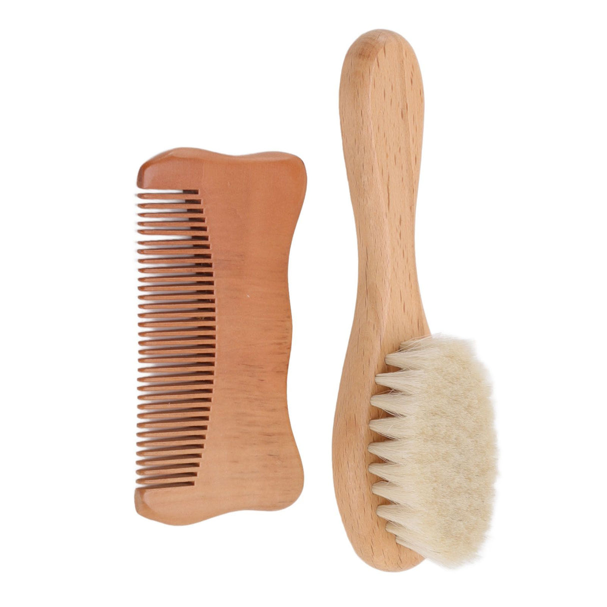 Wooden Baby Hair Brush Comb Set Baby Bathing Wood Comb Wool Brush Men Oil Head Style Beard Brush