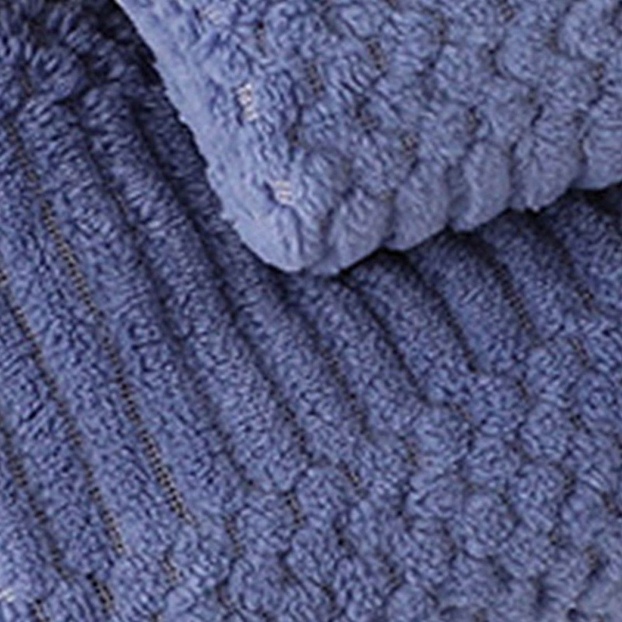 Bath Shower Towel Set Coral Fleece Quick Dry Highly Absorbent Soft Comfortable for Daily Use Dark Blue