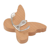 Wooden Butterfly Wall Hook Wood Wall Mounted Hanger for Coat Clothes Hat Towel