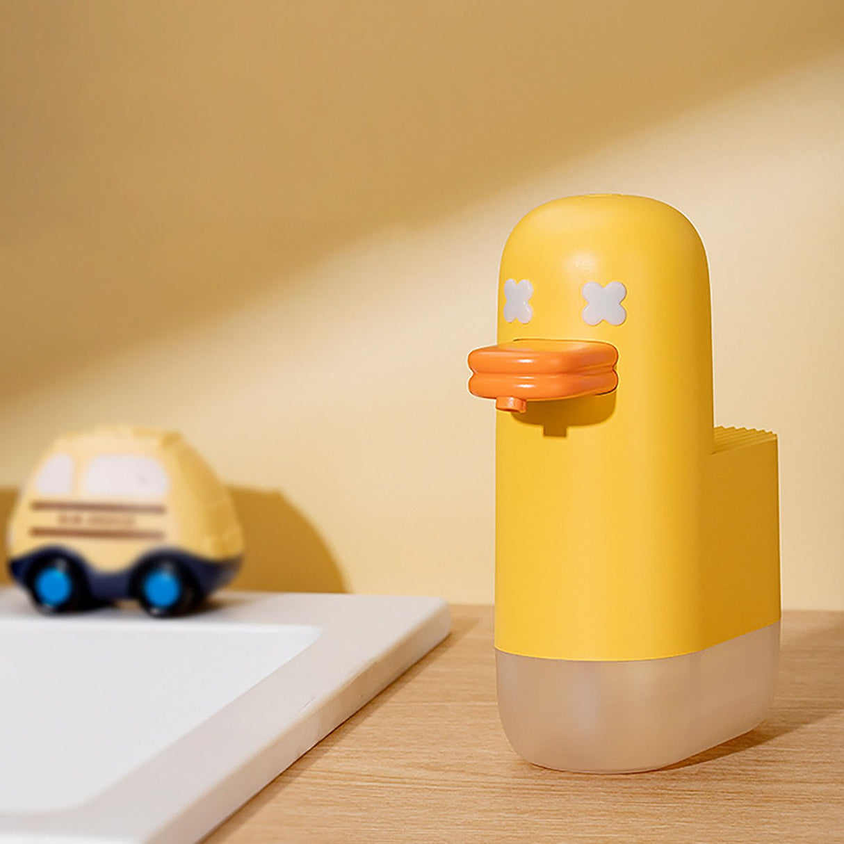 Automatic Foam Soap Dispenser USB Rechargeable Touchless Infrared Sensor Liquid Soap Dispenser for Kitchen Bathroom Duck