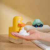 Automatic Foam Soap Dispenser USB Rechargeable Touchless Infrared Sensor Liquid Soap Dispenser for Kitchen Bathroom Duck