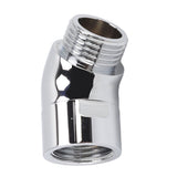 Handhold Shower Elbow Adapter 135 Degrees Shower Head Brass Elbow Adapter Shower Accessories G1/2in - Top-Down View