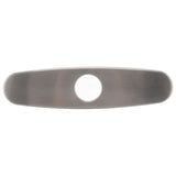 Sink Faucet Hole Cover Deck Plate Brushed 304 Stainless Steel Fishplate Bottom Plate Kitchen Faucet Decorative Panel - Front View