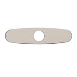 Sink Faucet Hole Cover Deck Plate Brushed 304 Stainless Steel Fishplate Bottom Plate Kitchen Faucet Decorative Panel - Side View