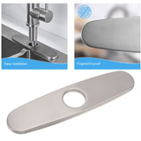 Sink Faucet Hole Cover Deck Plate Brushed 304 Stainless Steel Fishplate Bottom Plate Kitchen Faucet Decorative Panel