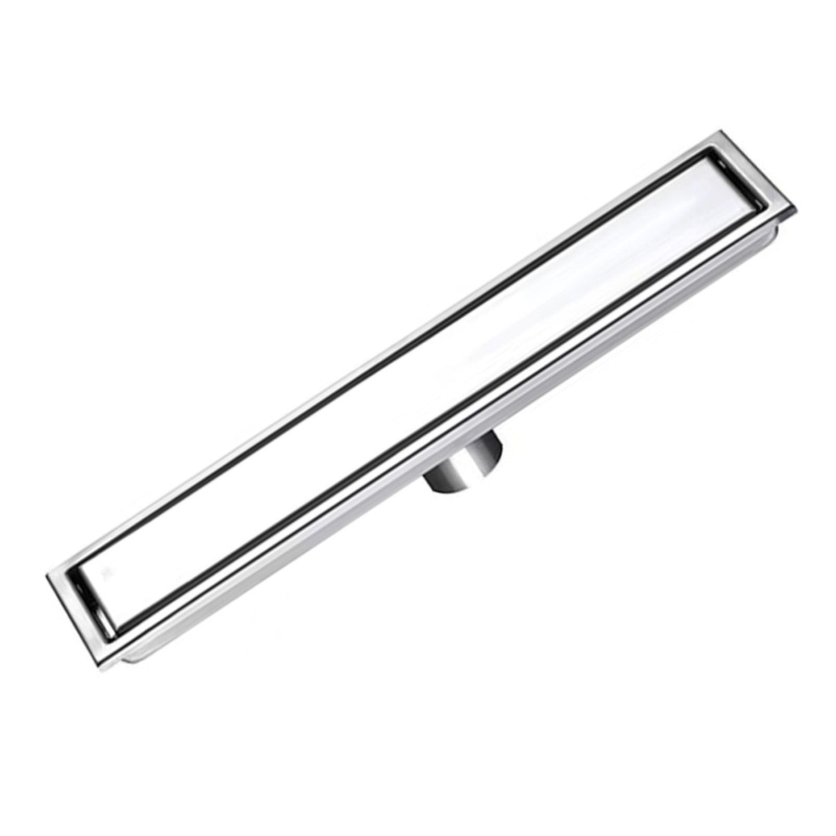 Linear Shower Drain Stainless Steel Rustproof Scratch Resistant Detachable Long Floor Drain for Bathroom Washroom Floor Drain