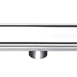 Linear Shower Drain Stainless Steel Rustproof Scratch Resistant Detachable Long Floor Drain for Bathroom Washroom Floor Drain