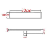 Linear Shower Drain Stainless Steel Rustproof Scratch Resistant Detachable Long Floor Drain for Bathroom Washroom Floor Drain