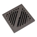 Square Shower Floor Drain Extra Thick Stainless Steel Bathroom Floor Drain for Home Kitchen Accessories Gray - Top-Down View