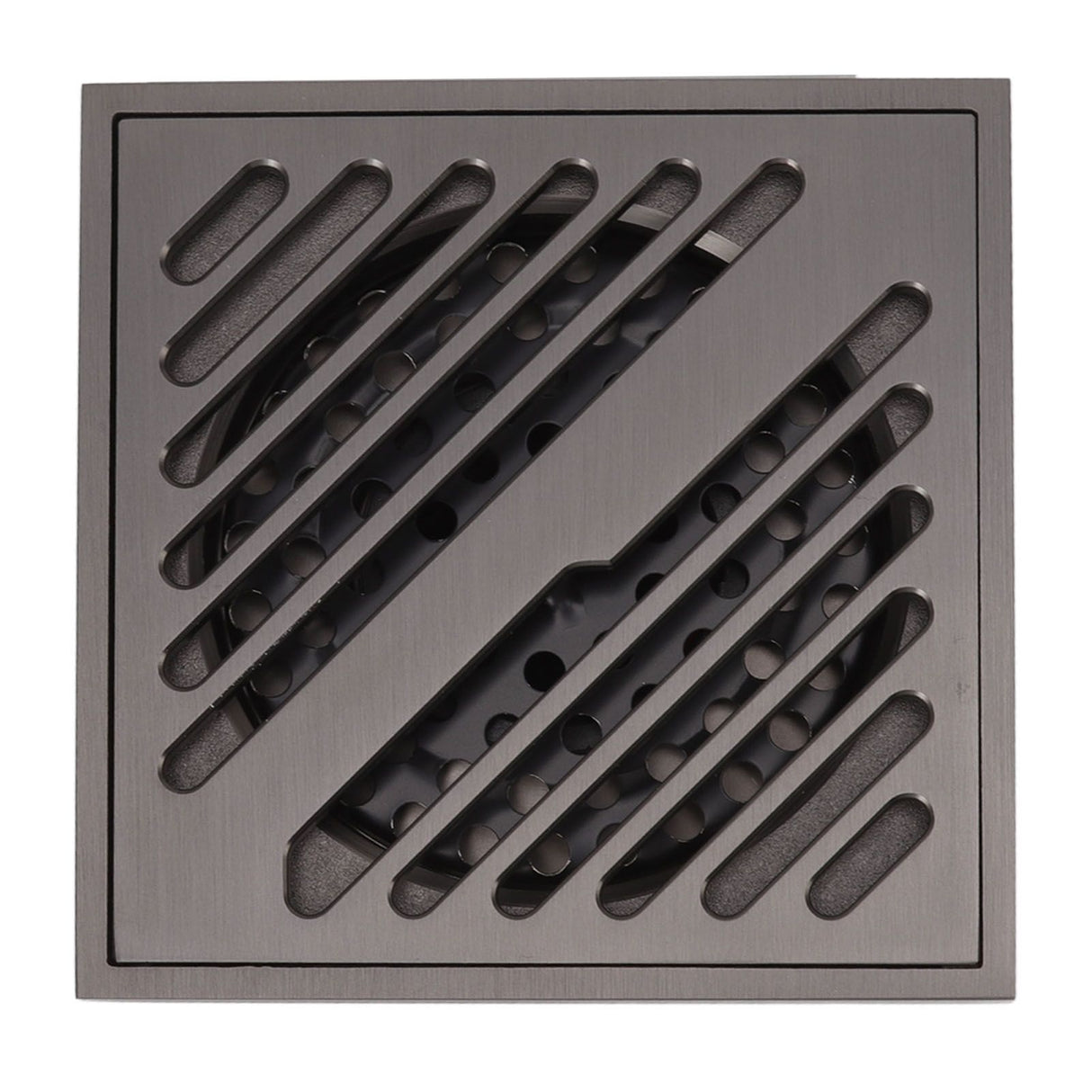 Square Shower Floor Drain Extra Thick Stainless Steel Bathroom Floor Drain for Home Kitchen Accessories Gray