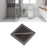 Square Shower Floor Drain Extra Thick Stainless Steel Bathroom Floor Drain for Home Kitchen Accessories Gray